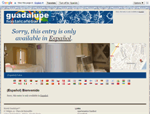 Tablet Screenshot of hostalguadalupe.com